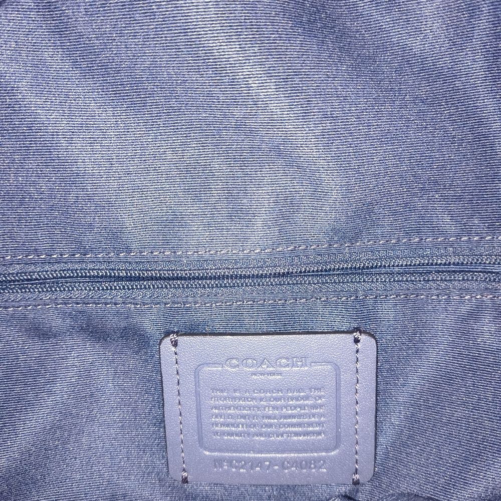EUC! Coach Jordyn Sky Blue Leather Backpack - Picture 5 of 13